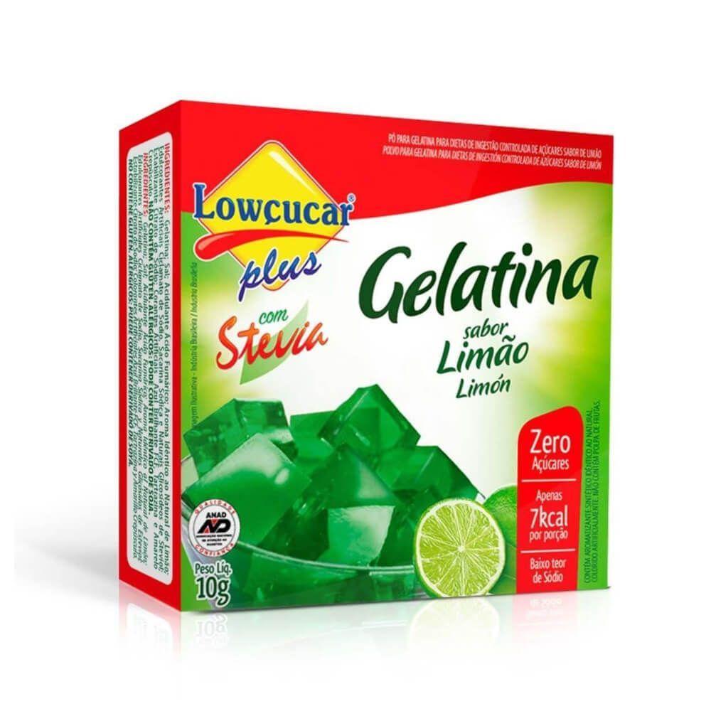 Miniatura Lowçucar Plus Gelatina Zero Açucar C/ Stevia Limão 10g