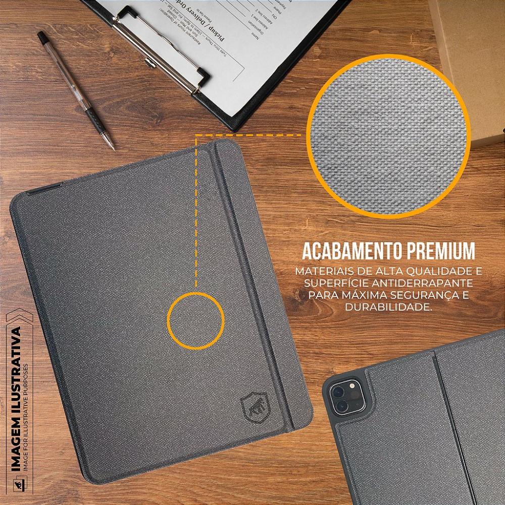Capa para iPad de 10.9" e 11" com Teclado Touchpad, suporte