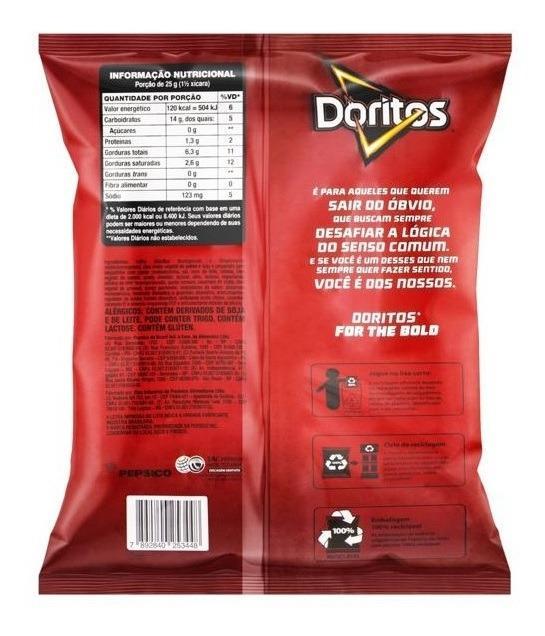 Miniatura Salgadinhos Elma Chips Doritos Caixa Com 10 De 22G