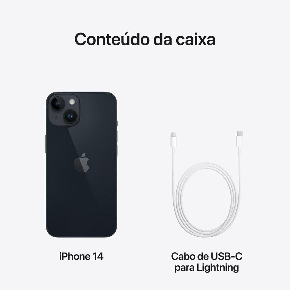 iPhone 14 Apple Meia-Noite, 256GB