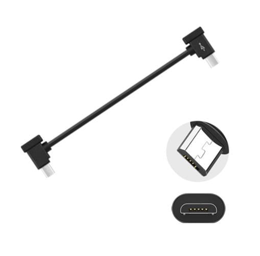 Miniatura Cabo Tipo Micro Usb Controle Remoto Drone Dji Mavic Mini 2
