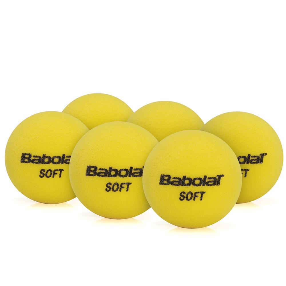 Miniatura Bola de Tênis Babolat Red Foam Stage 3 Espuma sem Pressão Amarela - Pack com 06 Unidades