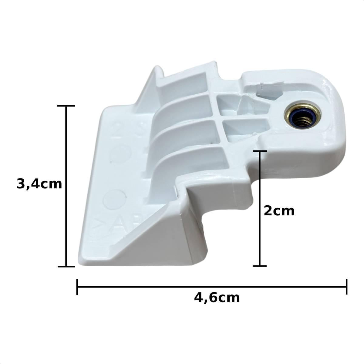 Miniatura Fixador Puxador Geladeira Electrolux Db52 Db53 Ib52 Branco