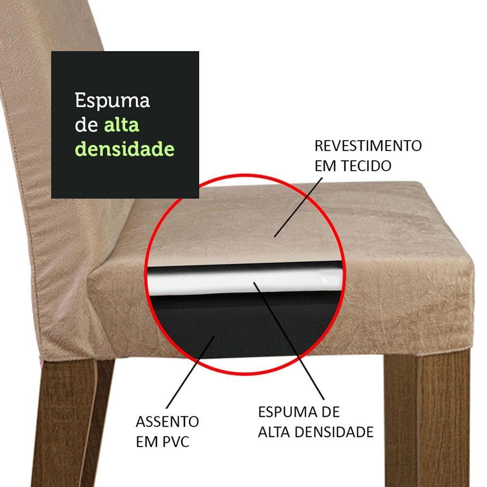 Miniatura Mesa Tampo De Vidro Com 4 Cadeiras Rustic/crema/imperial