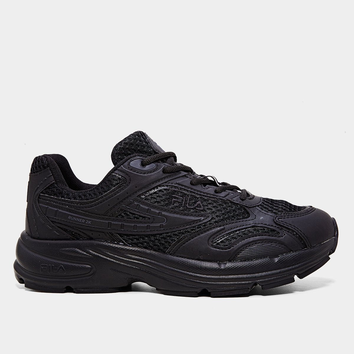 Miniatura Tênis Fila Runner 2k Masculino Preto+Grafite - 38