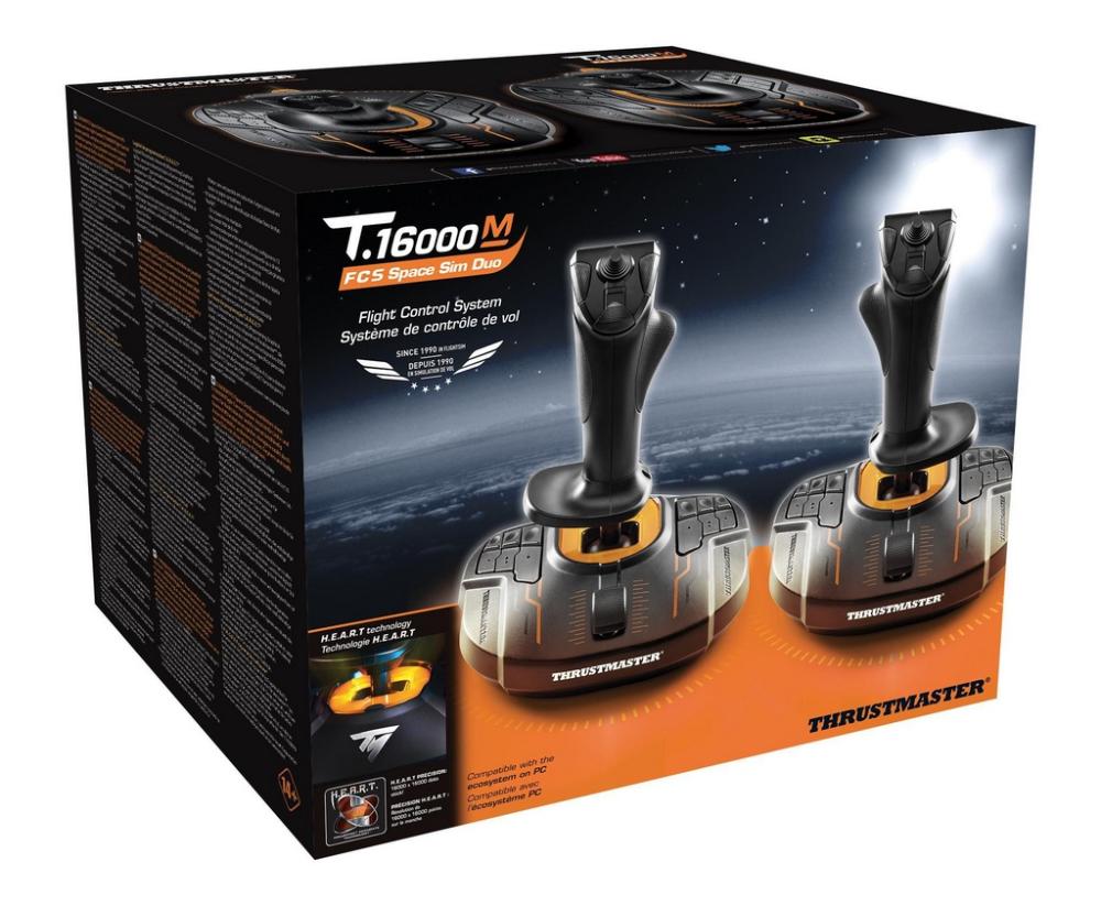 Kit 2 Joystick Thrustmaster T.16000m Fcs Space Sim Duo