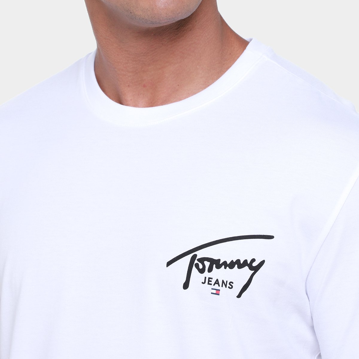 Miniatura Camiseta Tommy Hilfiger Masculina Branco - G