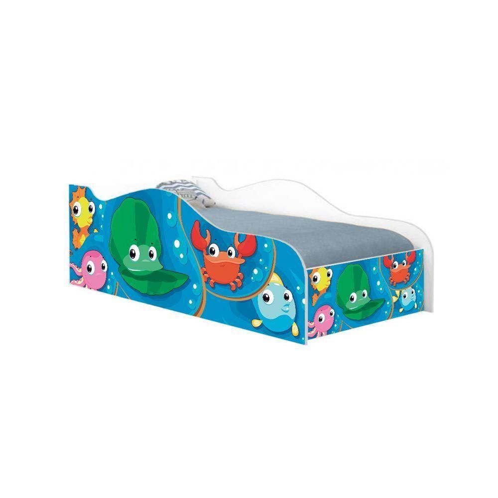 Miniatura Mini Cama Fun Fundo Do Mar Peixes