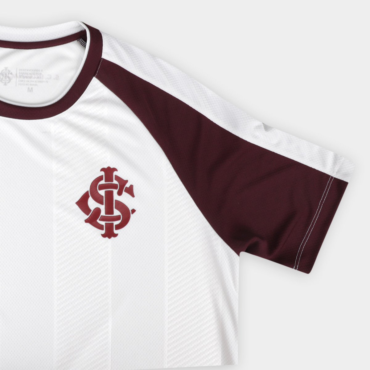 Camiseta Internacional Historic Feminina Vinho+Branco - G