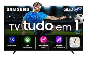 Miniatura Smart TV Samsung 85” 4K QLED Ultra QN85Q7FAAGXZD Processador com AI Controle por Gestos Xbox Cloud Gaming