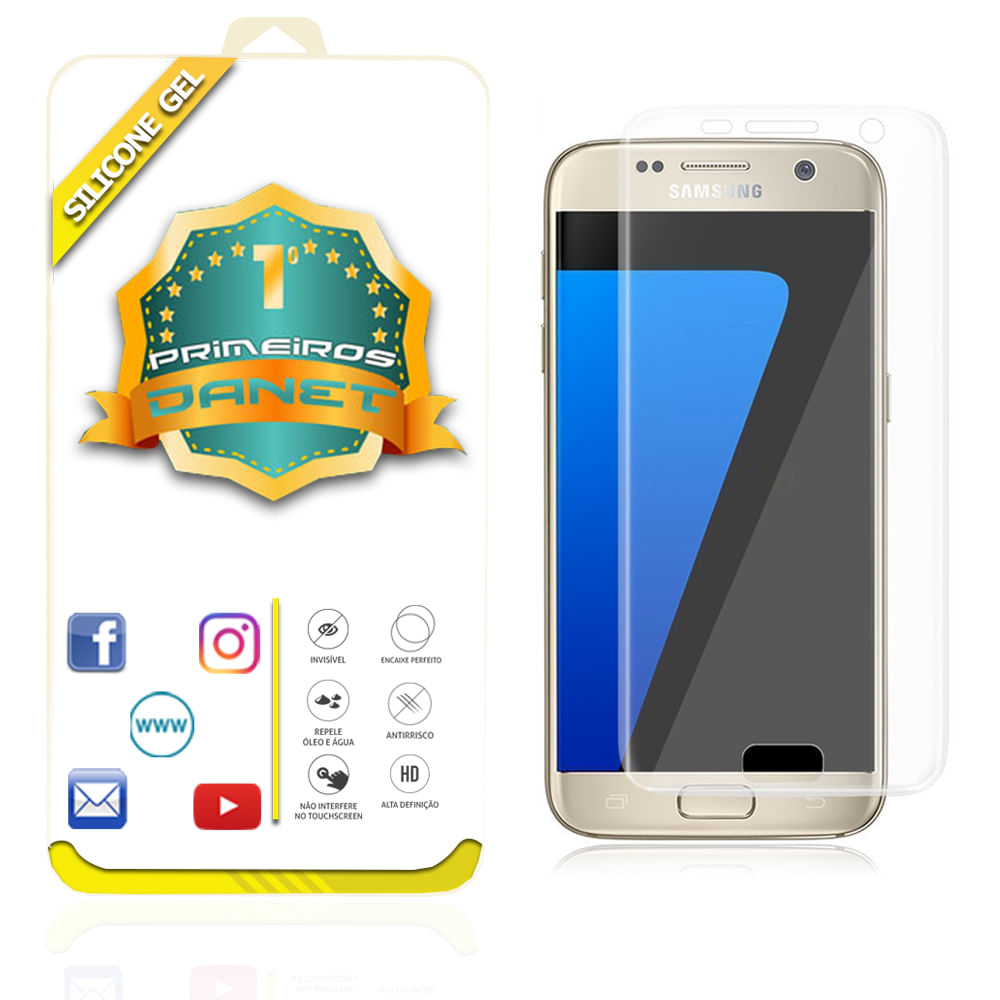 Miniatura Kit Capa Capinha Ultra Fina E Fosca Galaxy S7 Flat G930f Top