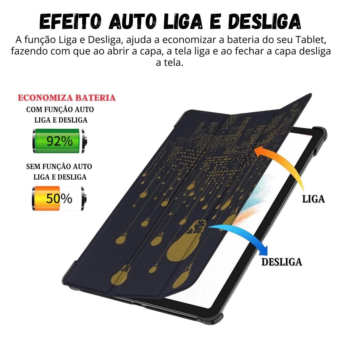 Miniatura Case Capinha Magnética Para Galaxy A8 10.5 X205+Caneta Touch