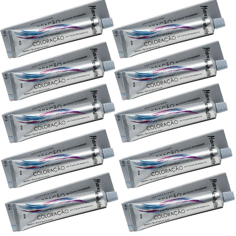 Miniatura Kit 10 Tinta Louro Médio Cobre Intenso Nº 7.44 Mairibel 60G