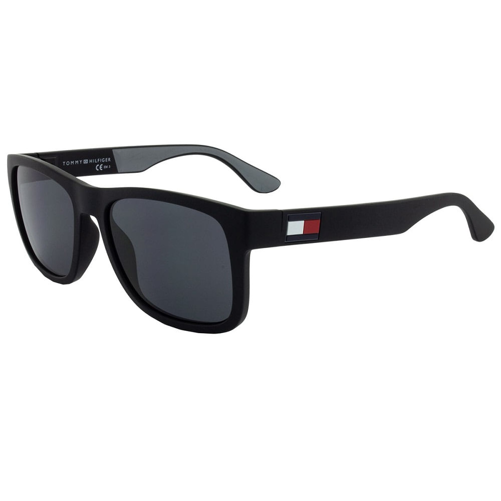 Miniatura Óculos De Sol Tommy Hilfiger Masculino Preto Th 1556/S 56/Ir