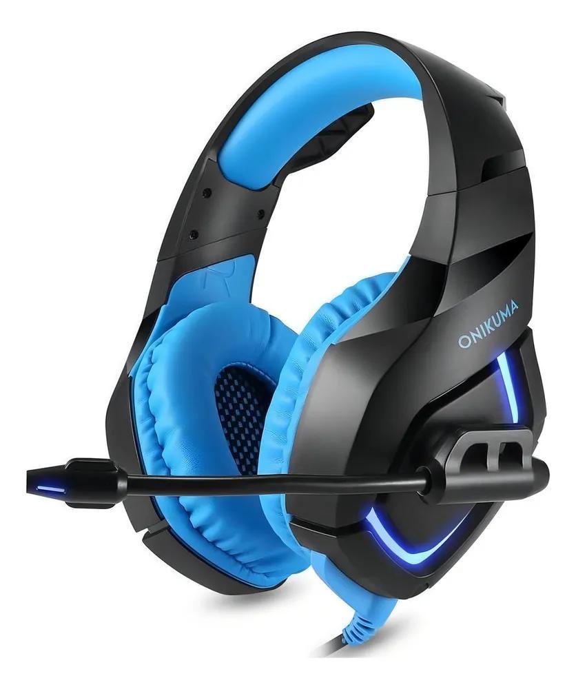 Miniatura Headset Gamer Onikuma K1-B: Imersão Total Com Led
