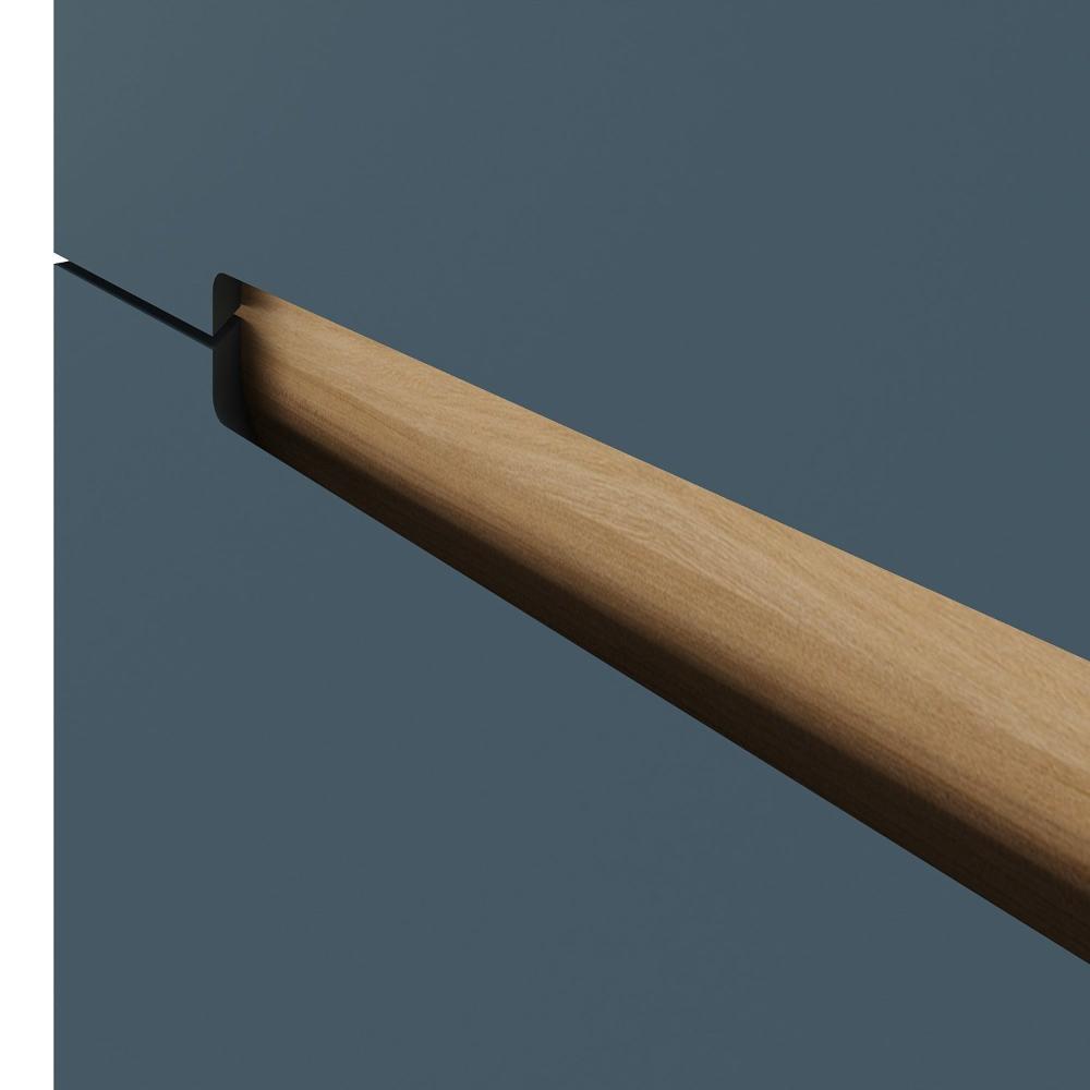 Cômoda 6 Gavetas Logan Mambel Olmo Italiano/Azul