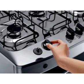 Miniatura Fogão Consul 5 Bocas CFS5NAR com Mesa de Inox e Acendimento Automático Bivolt - Inox