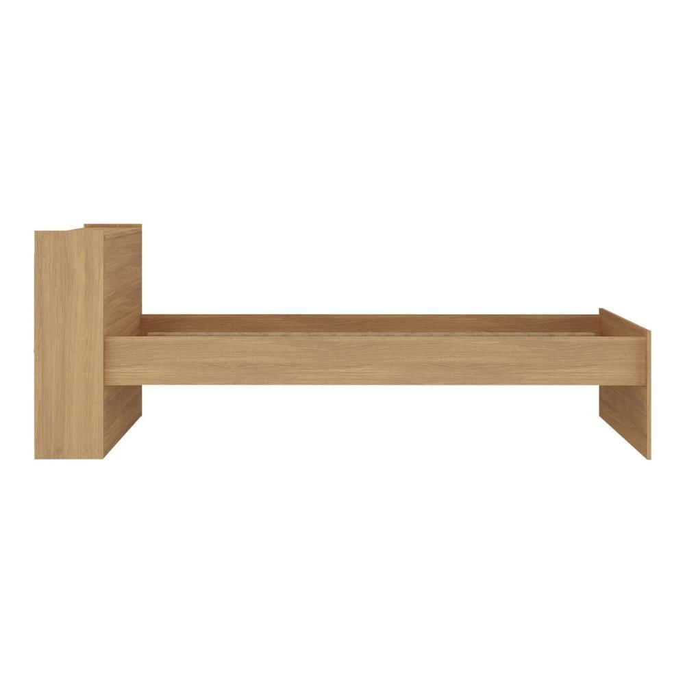 Miniatura Cama De Solteiro Com Colchão Incluso E Baú Embutido Multimóveis Mp4232 Rustic Rustic