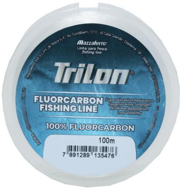 Miniatura Linha Pesca Fluorcarbon Trilon 0,31M Suporta 5,7Kg 13Lb 100M
