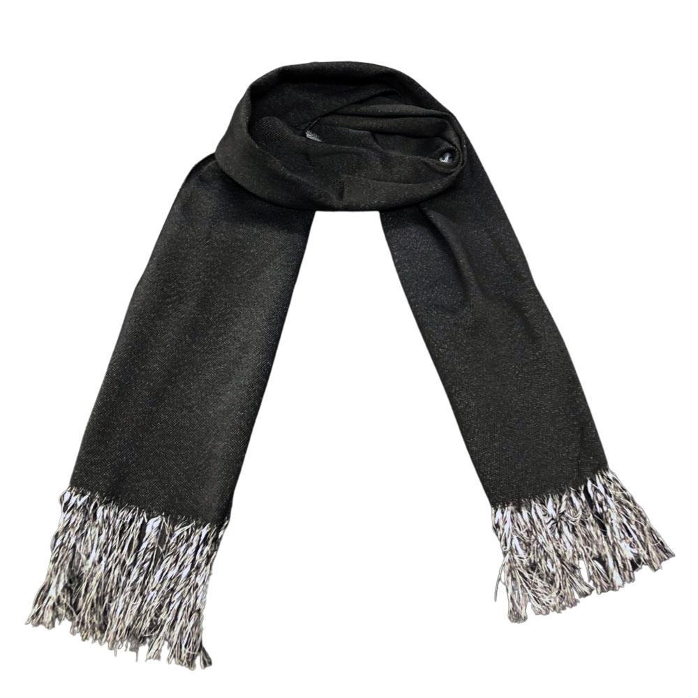 Miniatura Cachecol Lenço Para O Frio Echarpe Pashmina Peseira Preto