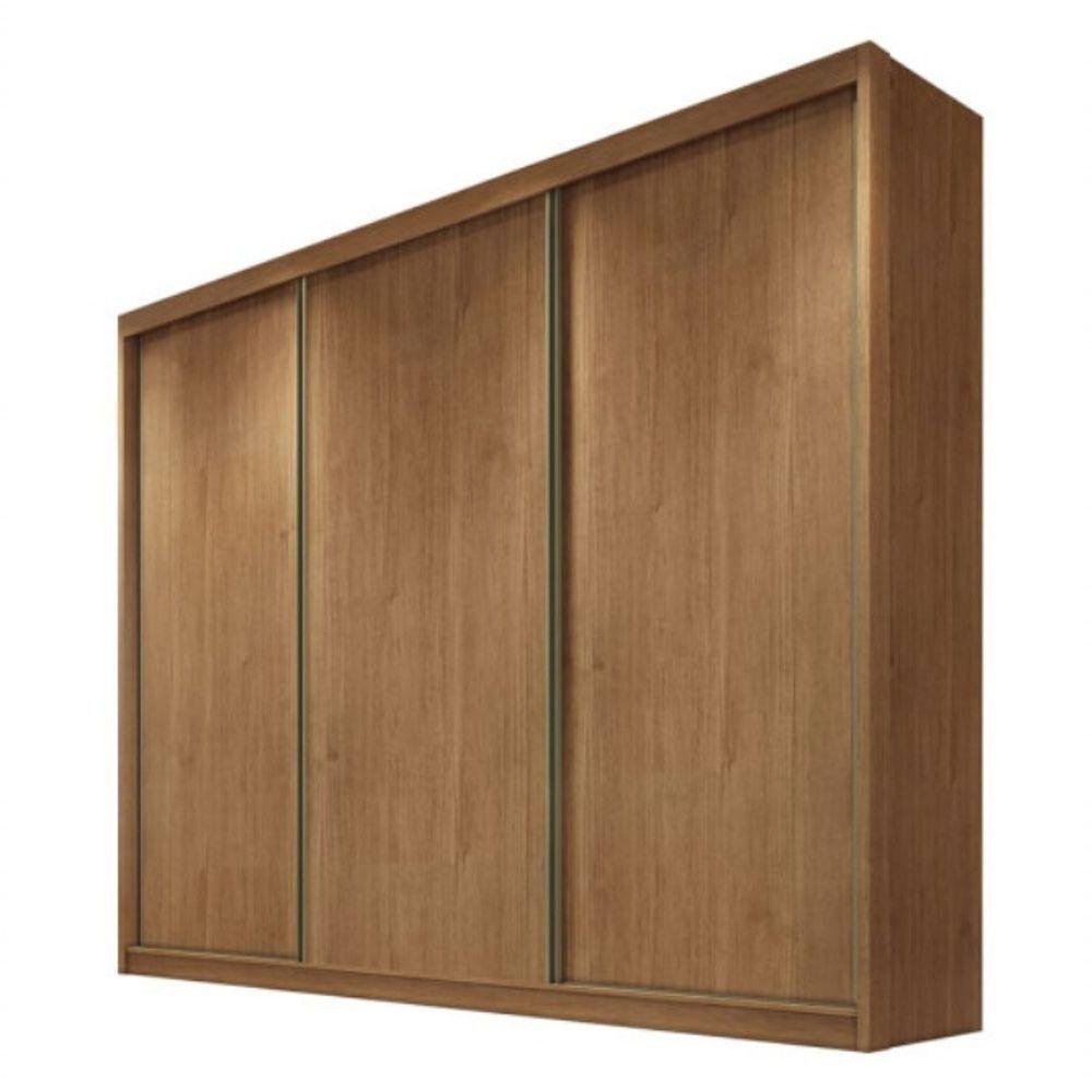 Miniatura Guarda Roupa Casal 3 Portas 8 Gavetas Arezzo - Móveis Novo Horizonte - Cumaru