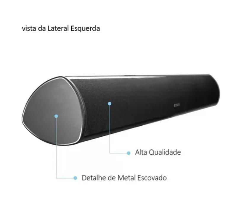 Miniatura Caixa Som Soundbar Bluetooth Mts-2018 Tomate 120W