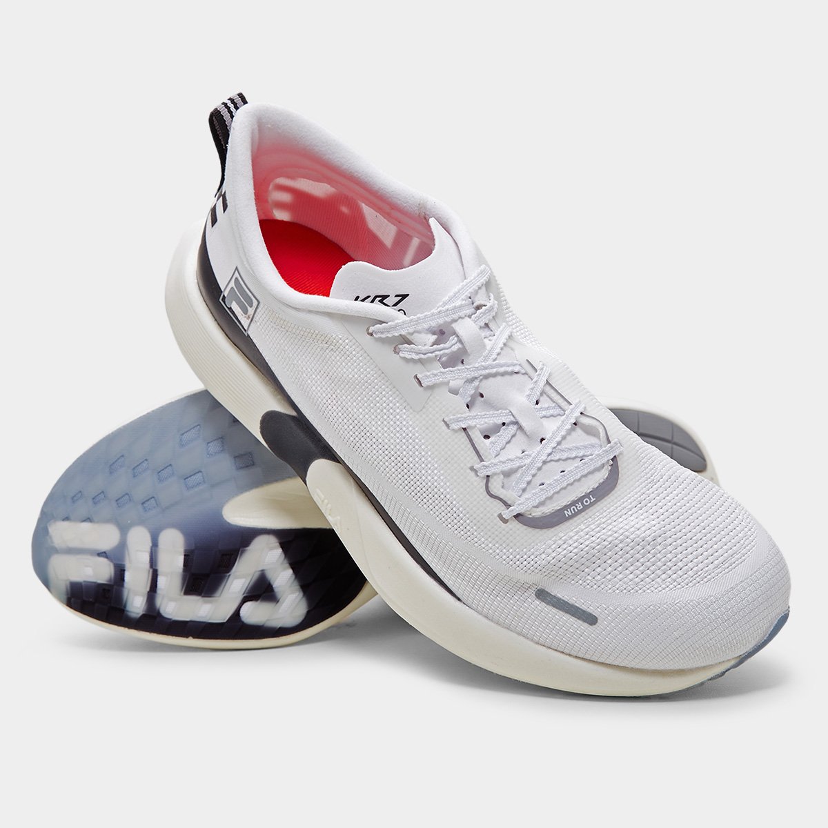 Miniatura Tênis Fila Kr7 Pro Speed Tech Masculino Off White+Preto - 37