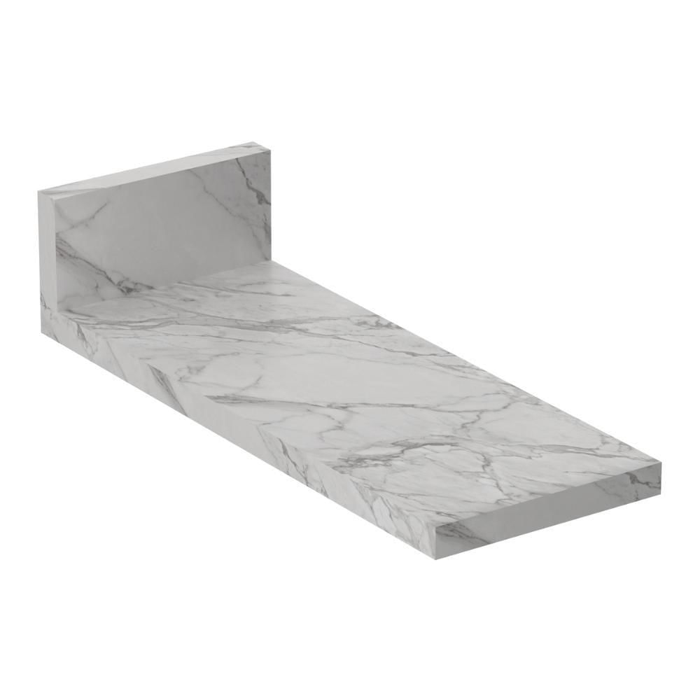 Miniatura Tampo Mdp 25mm Para Balcão De Cozinha 20cm Multimóveis Cr20420 Mármore Branco Mármore Branco