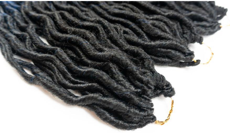 Miniatura Cabelo Goddess Faux Locs Black Beauty 300Gr 60Cm