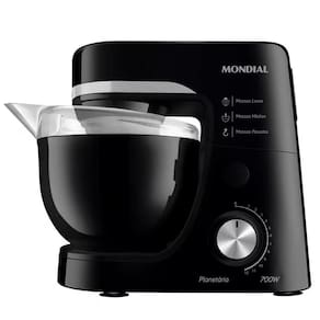Batedeira Planetária Mondial BP-03 com 12 Velocidades e 700W – Preto