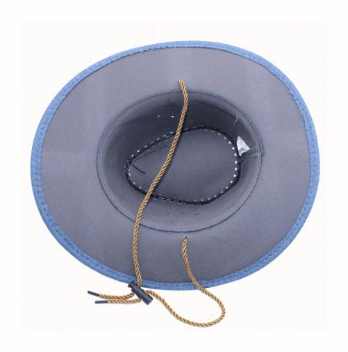 Miniatura Chapeu Cowboy Country Fazendeiro Peao Boiadeiro Cavalhada Az