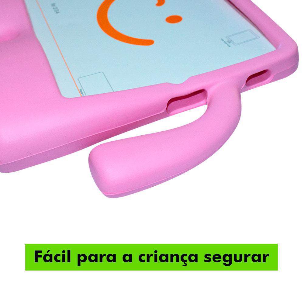 Miniatura Capa Ipad 2 2011 Case Kids Infantil + Película Macia - Preta
