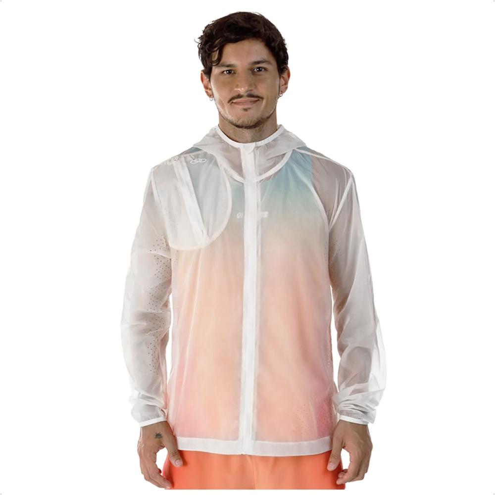 Miniatura Jaqueta Olympikus Corta Vento Corre Masculina Branco - G