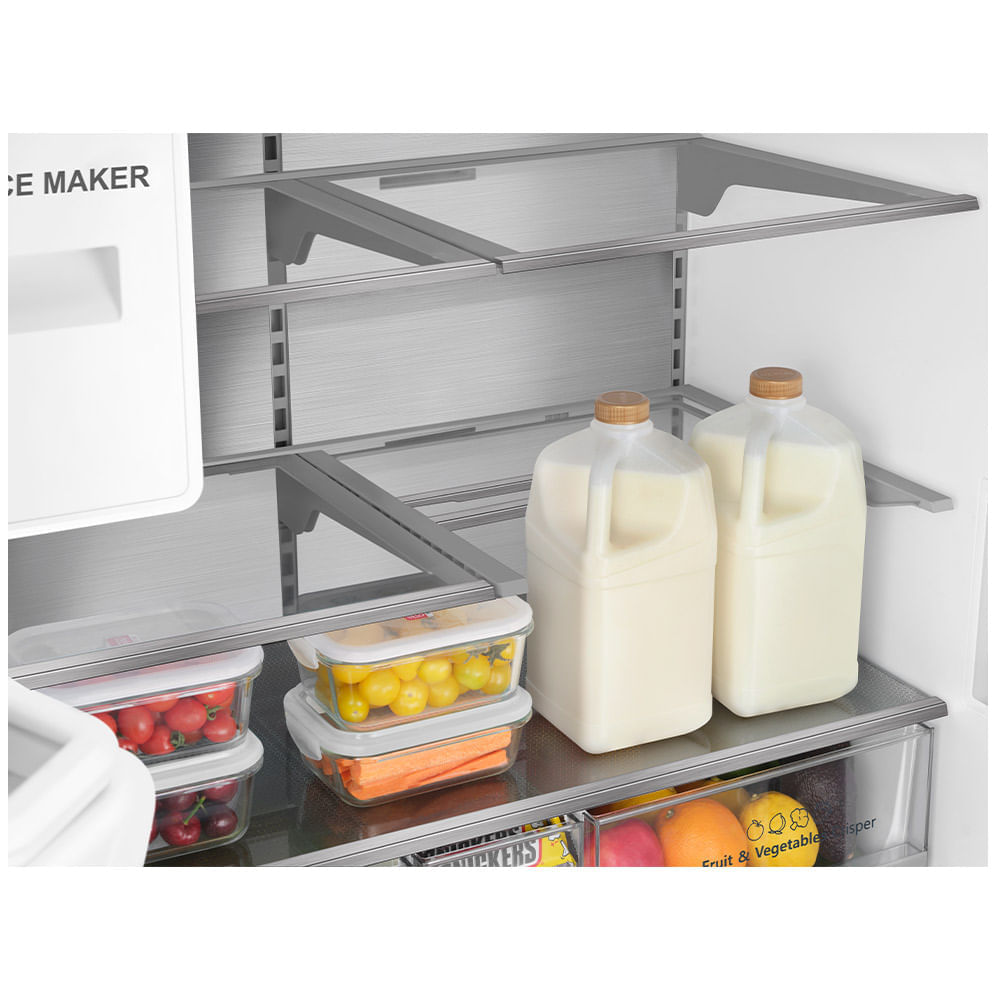 Refrigerador French Door Hisense de 03 Portas Frost Free com 536 Litros Inox - RF-79W1AIQS 110