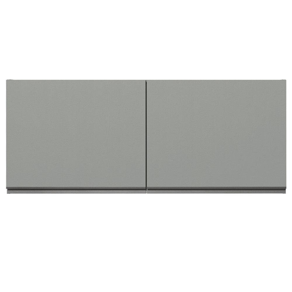 Armário Aéreo 120 cm 2 Portas  Nice Madesa Cinza