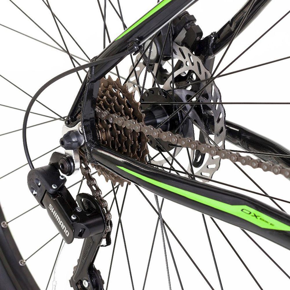 Miniatura Bicicleta Mtb Oggi Ox Glide 29 Preto E Verde 17 21V