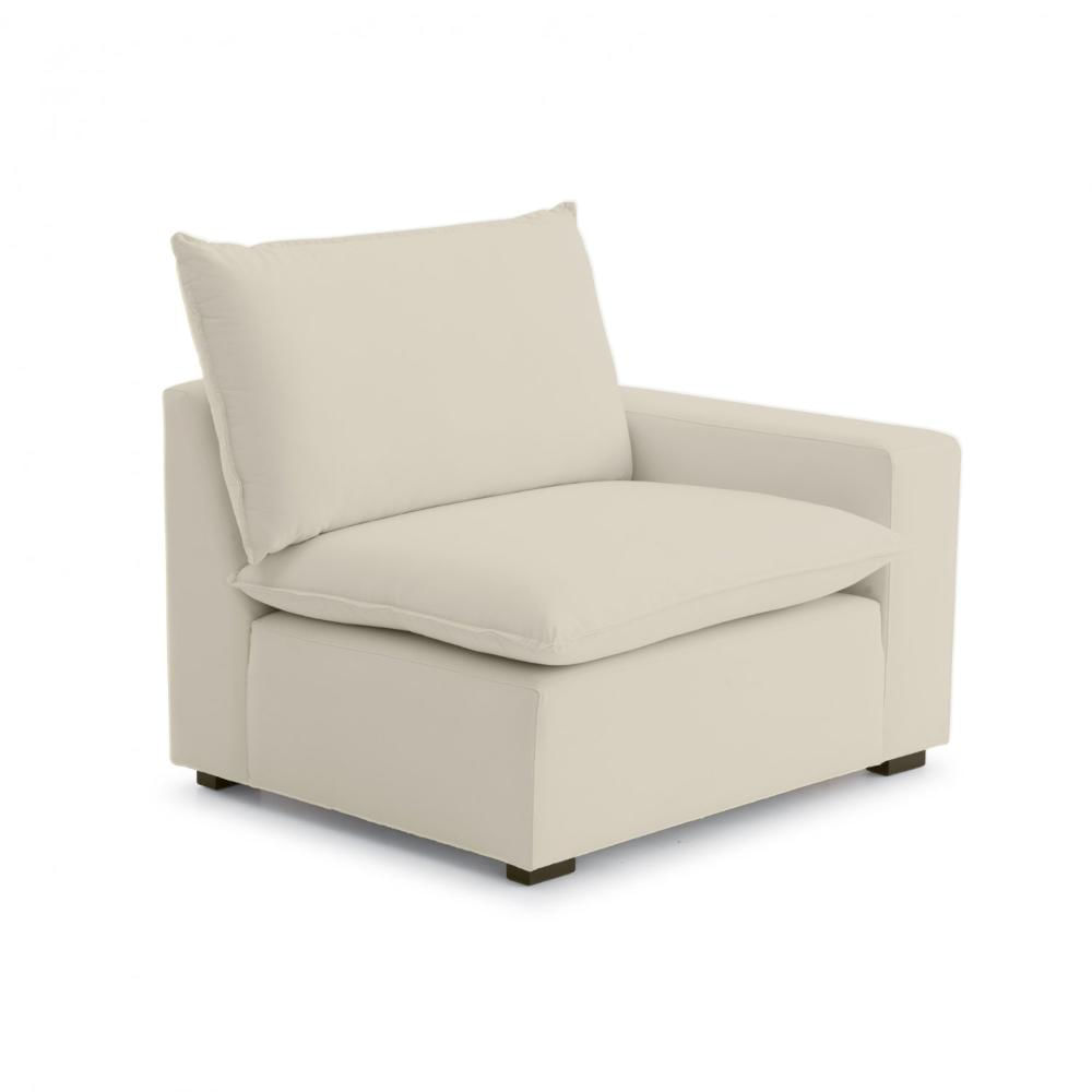 Módulo Braço Esquerdo para Sofá Modular Hug 125cm CabeCasa MadeiraMadeira Bege