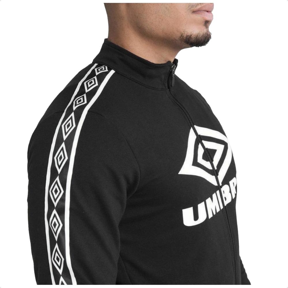 Miniatura Jaqueta Umbro Large Diamond Club Masculina Preto / Branco - G