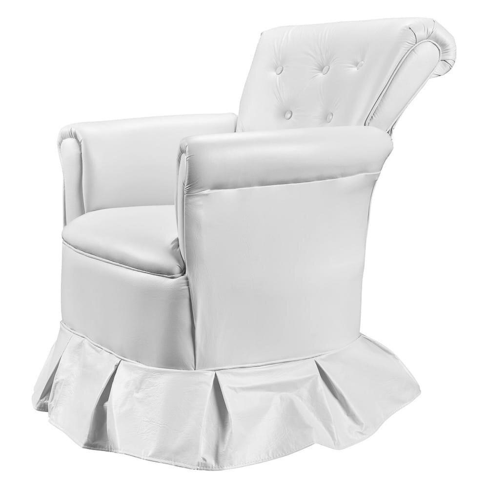 Miniatura Poltrona de Amamentação Nana com Balanço e Puff Branco