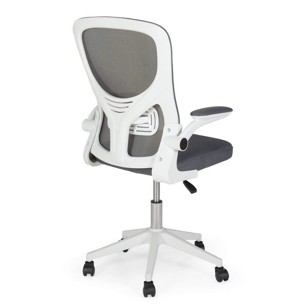 Kit 2 Cadeiras De Escritório Giratória Mônaco Com Relax E Regulagem De Altura - Cinza