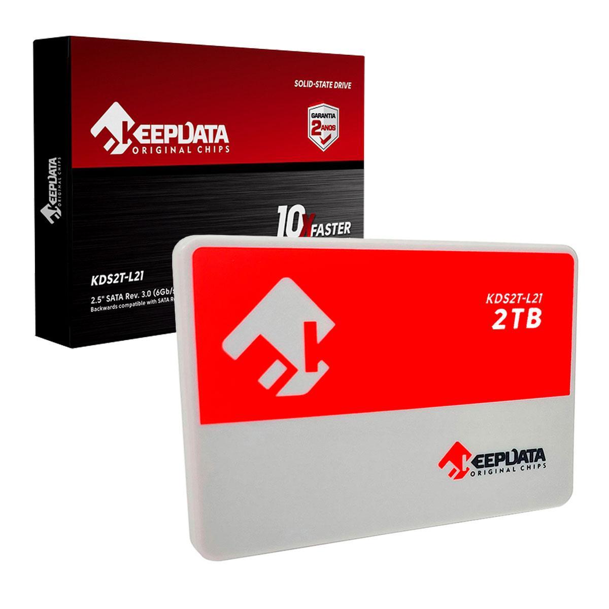 Miniatura Ssd 2Tb Keepdata, Sata 3.0 6Gb/S, Leitura 550Mb/S, Gravação