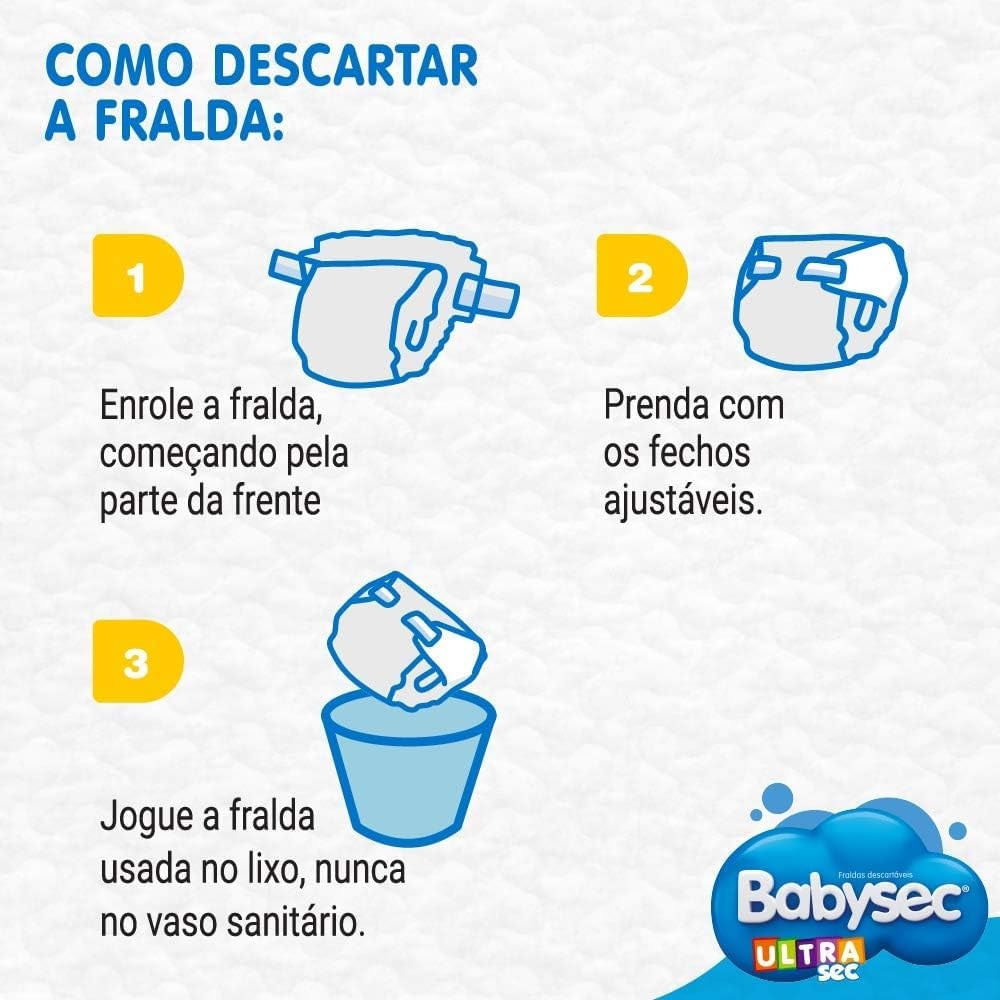 Fralda Descartável Babysec Ultrasec Hiper Galinha Pintadinha P 72 Unidades