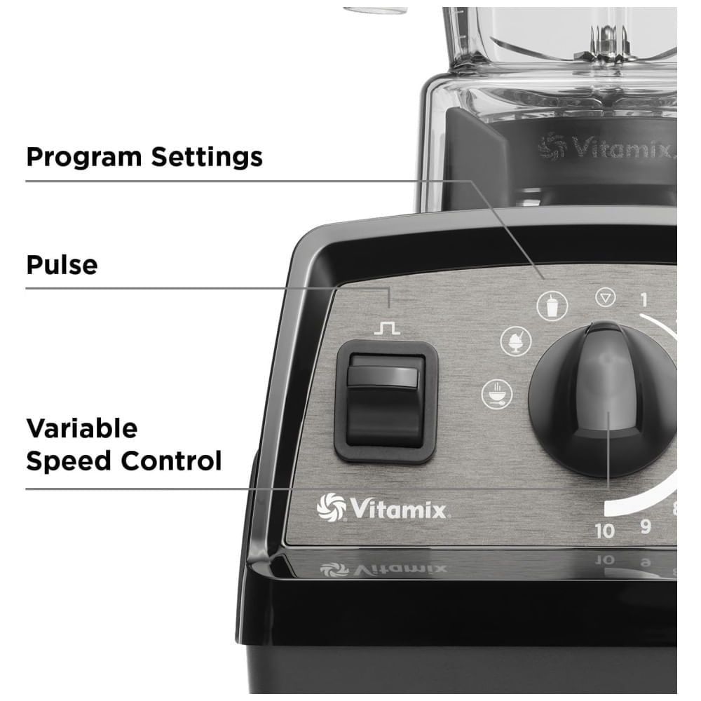 Miniatura Liquidificador Profissional 1,4L com 10 Velocidades, 3 Programas Predefinidos, Função Pulsar e Livre de BPA, 110V 1380W, Vitamix Propel 510, Cinza 110v