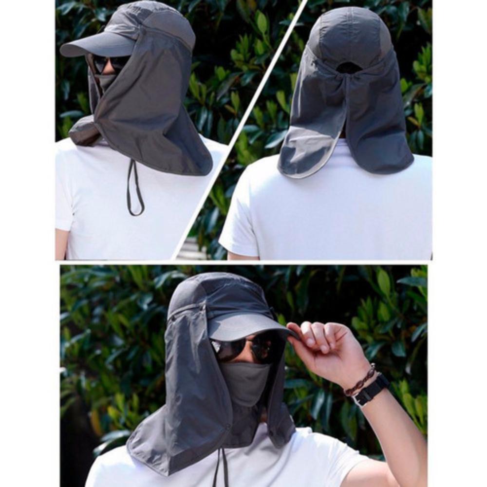 Miniatura Boné Chapéu Pesca Caminhada Com Proteção Uv Mosquito Unissex