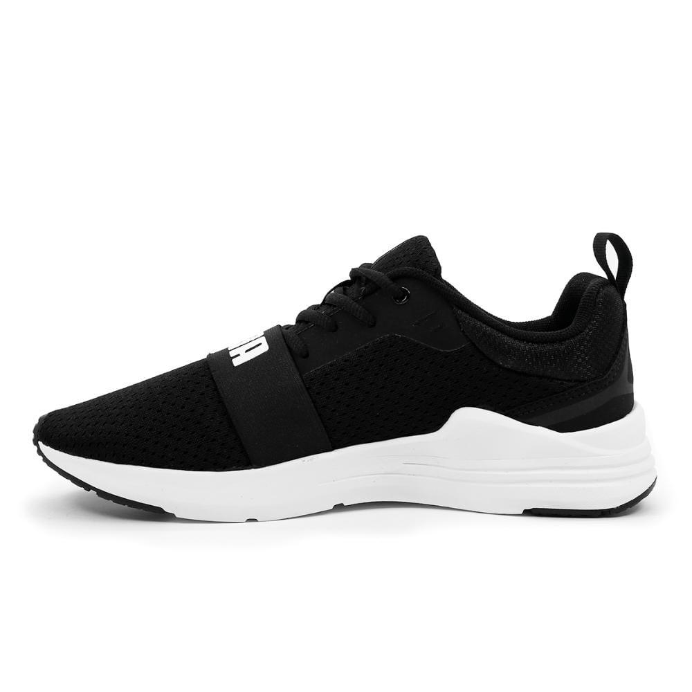 Tênis Puma Wired Run Bdp U + 3 Pares de Meias Preto / Branco - 41