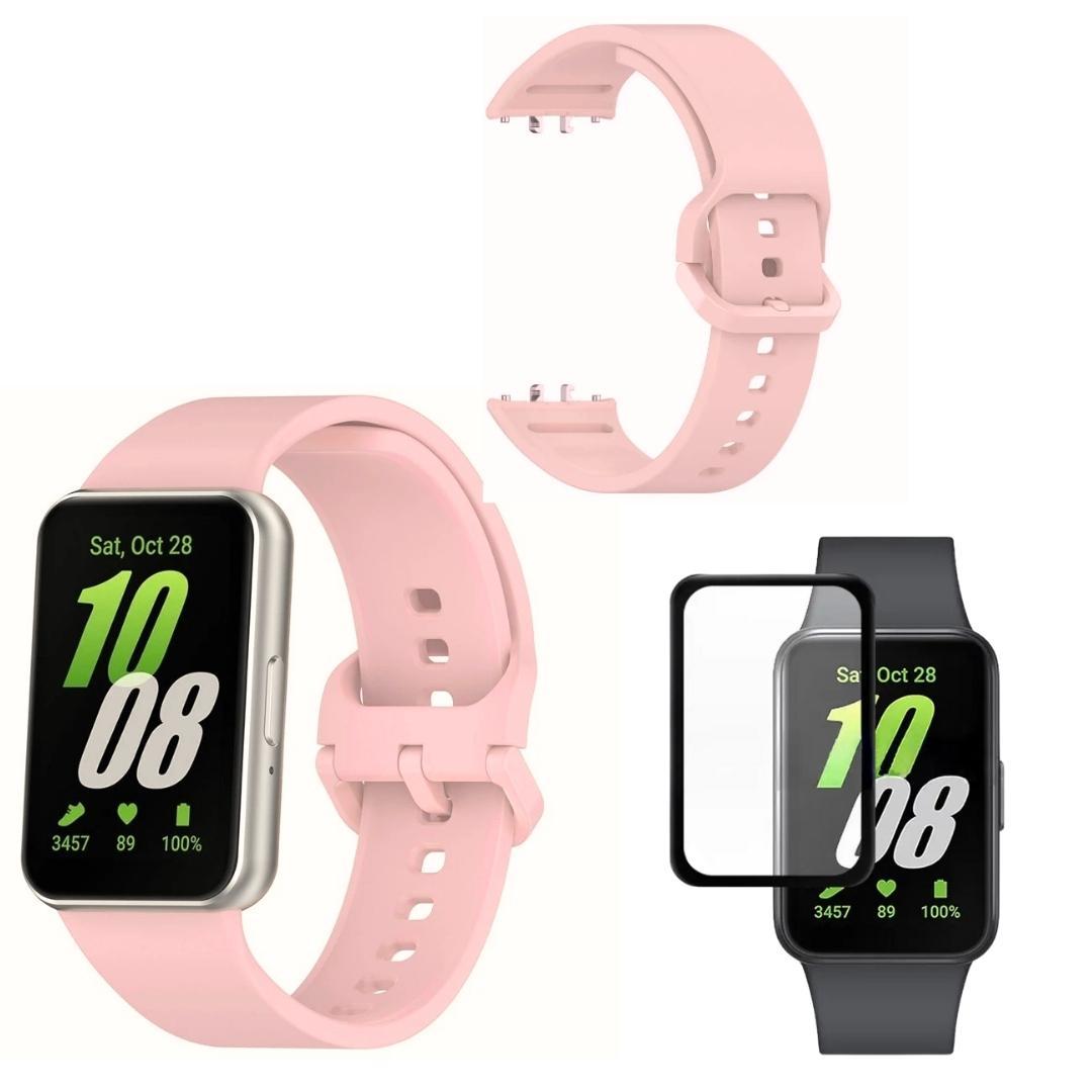 Miniatura Pulseira Para Galaxy Fit 3 - Silicone Sport + Película