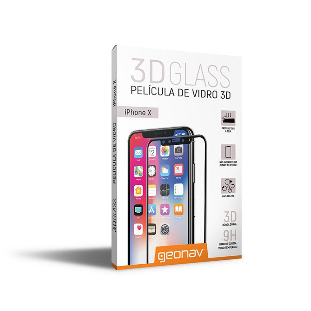 Miniatura Película 3D Glass Iphone X - Geonav
