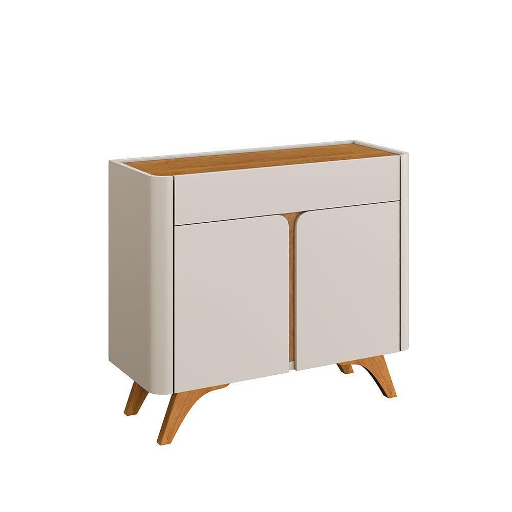 Buffet Aros 02 Portas 920 Mavaular Off White Com Naturalle