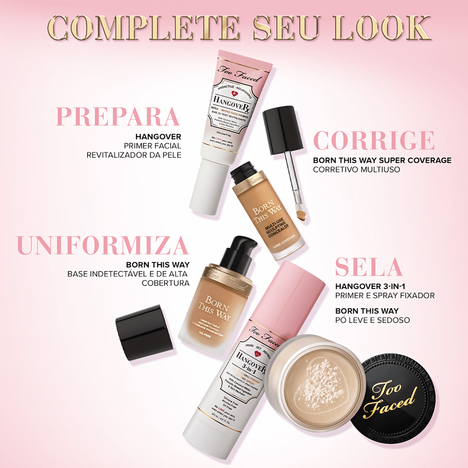 Too Faced Born This Way Super Coverage Chestnut - Corretivo Líquido 13,5ml