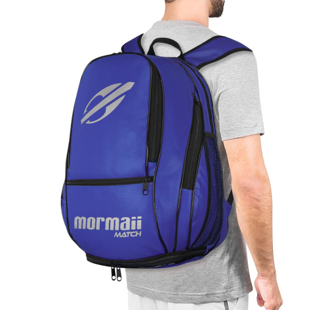 Miniatura Mochila Mormaii Match Beach Tennis Azul e Cinza